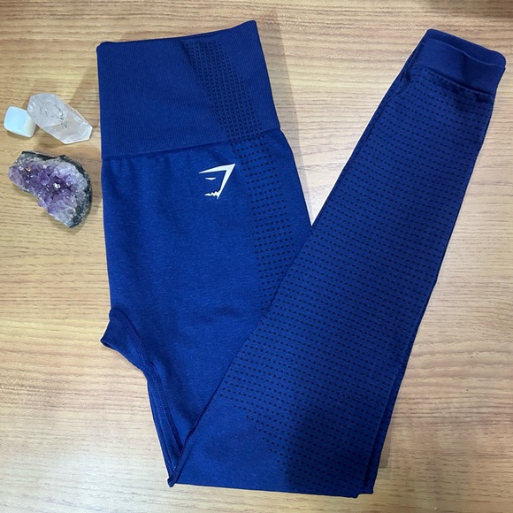 BNWOT - never worn Gym Shark navy leggings - Picture 4 of 5